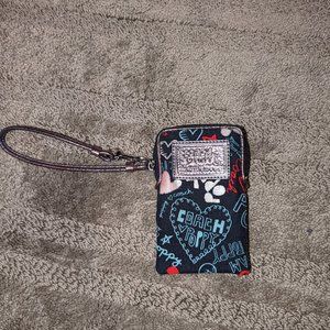 Coach poppy wristlet